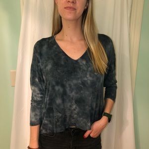 Tie dye V neck